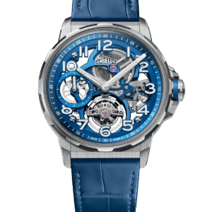 FLYING TOURBILLON TITANIUM BLUE ALLIGATOR