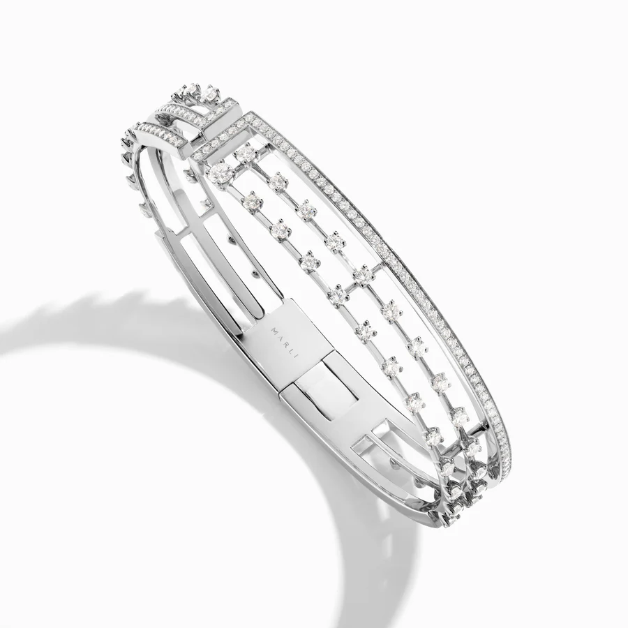 Avenues Open Hinged Statement Bracelet