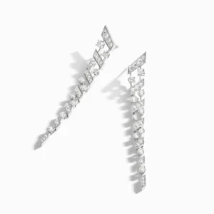 Fifth Avenue Long Drop Diamond Earrings