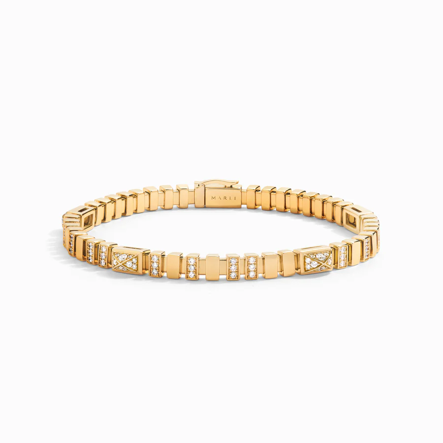 Cleo Link Full Diamond Bracelet