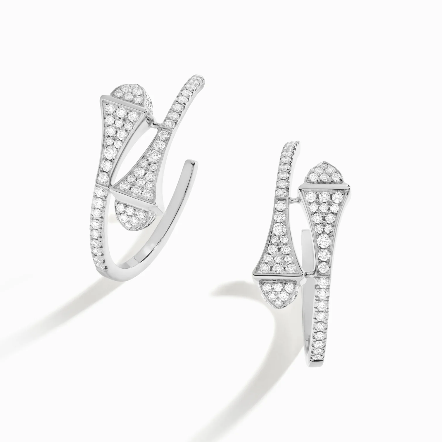 Cleo Full Diamond Small Hoop Earrings
