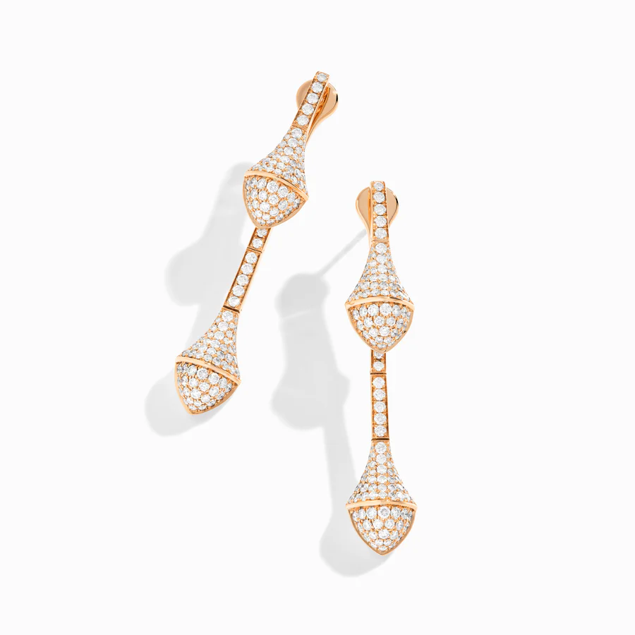 Cleo Full Diamond Drop Earrings