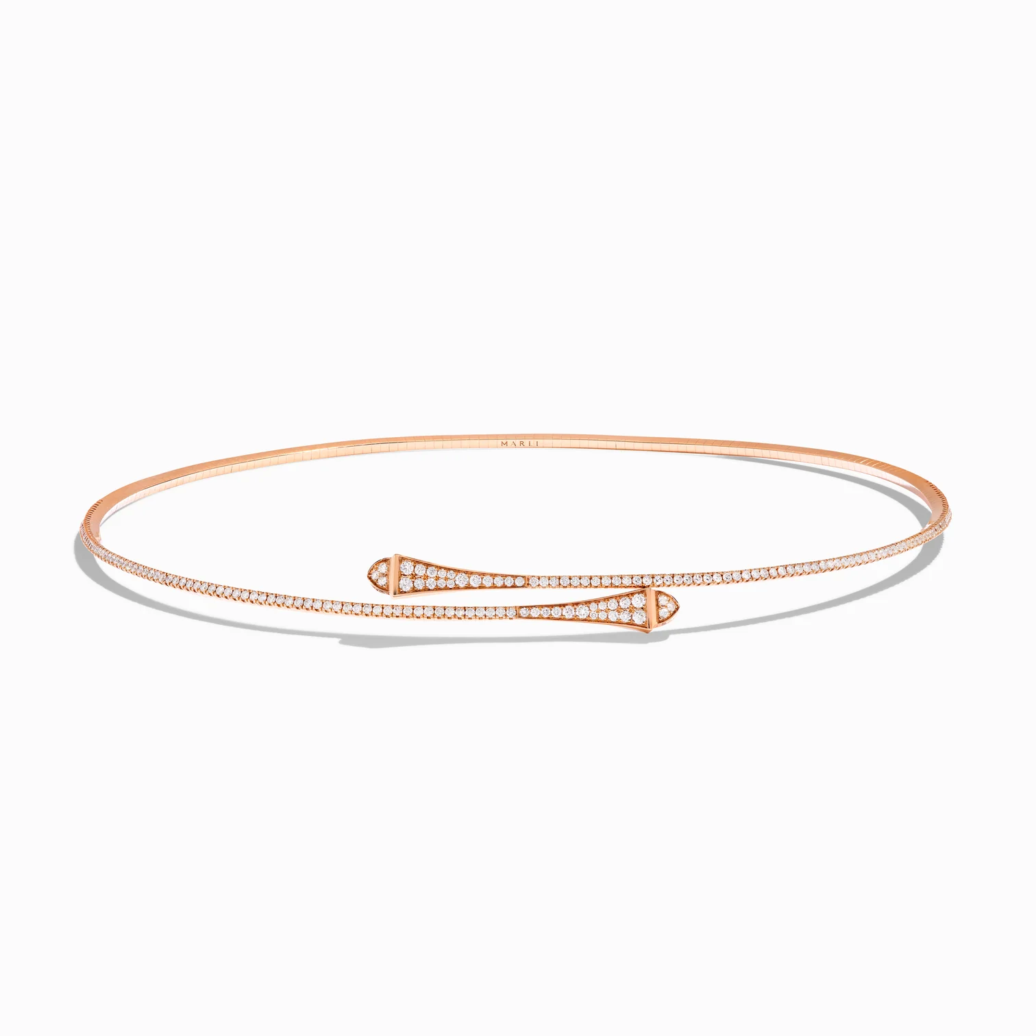Cleo Full Diamond Slim Slip-On Necklace