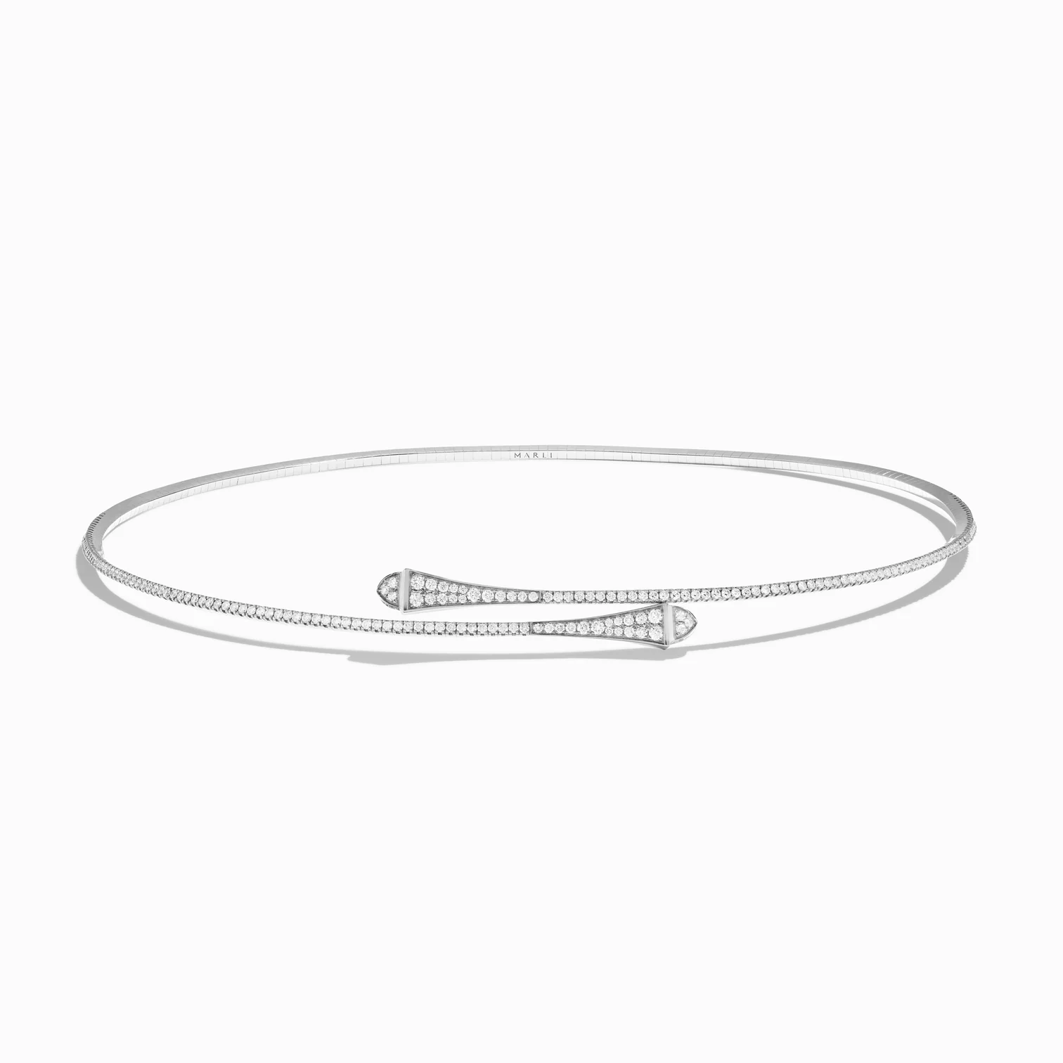 Cleo Full Diamond Slim Slip-On Necklace