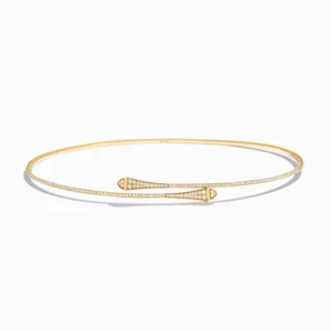 Cleo Full Diamond Slim Slip-On Necklace