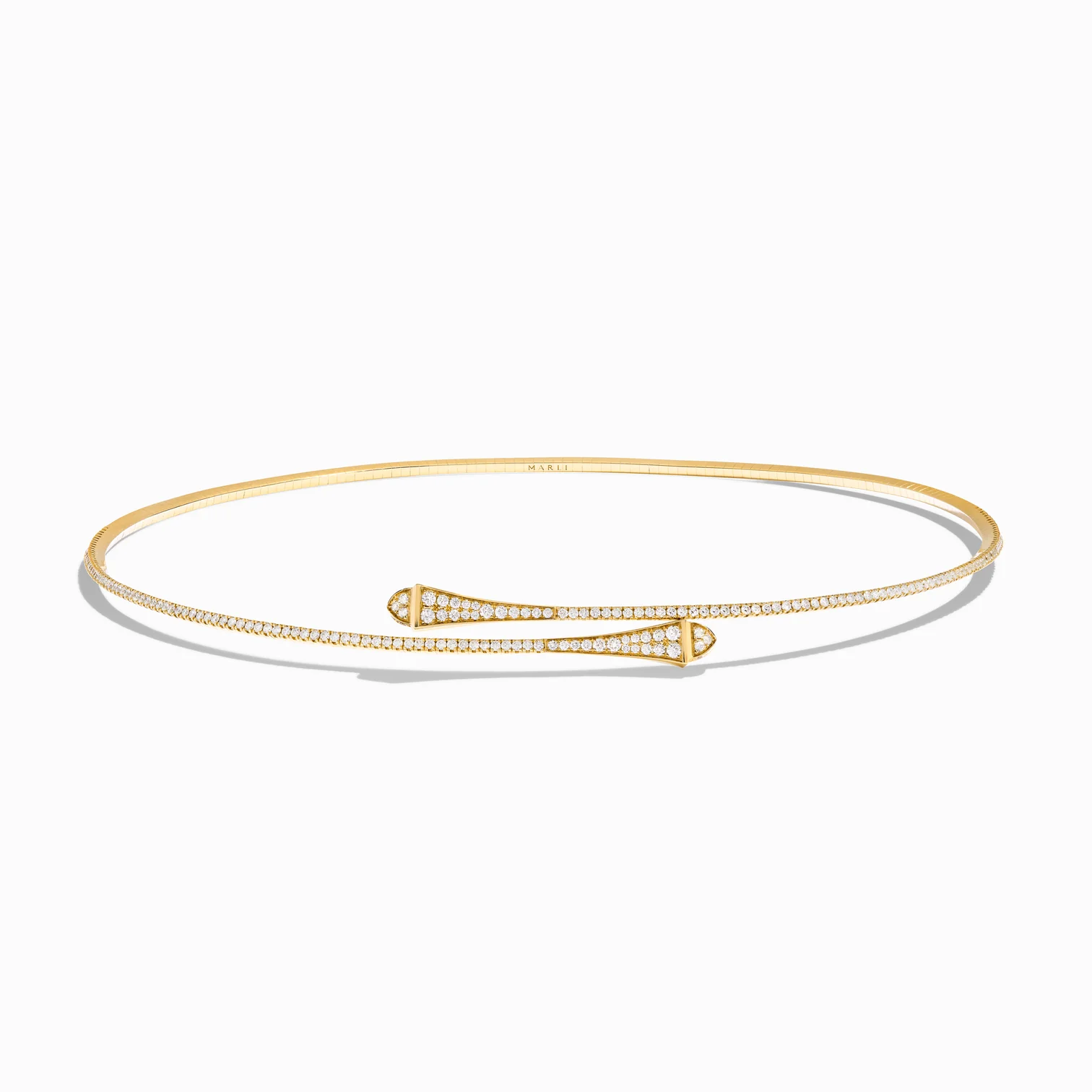Cleo Full Diamond Slim Slip-On Necklace