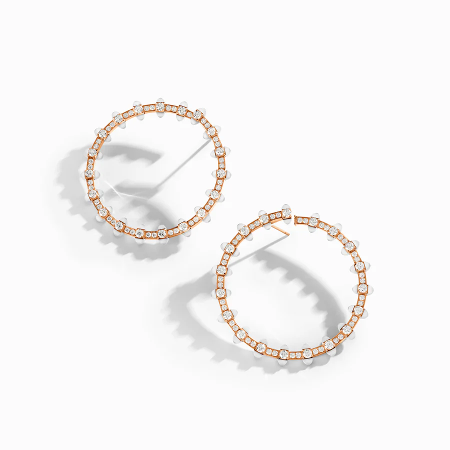 Tip-Top Diamond Halo Earrings