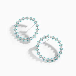 Tip-Top Diamond Halo Earrings
