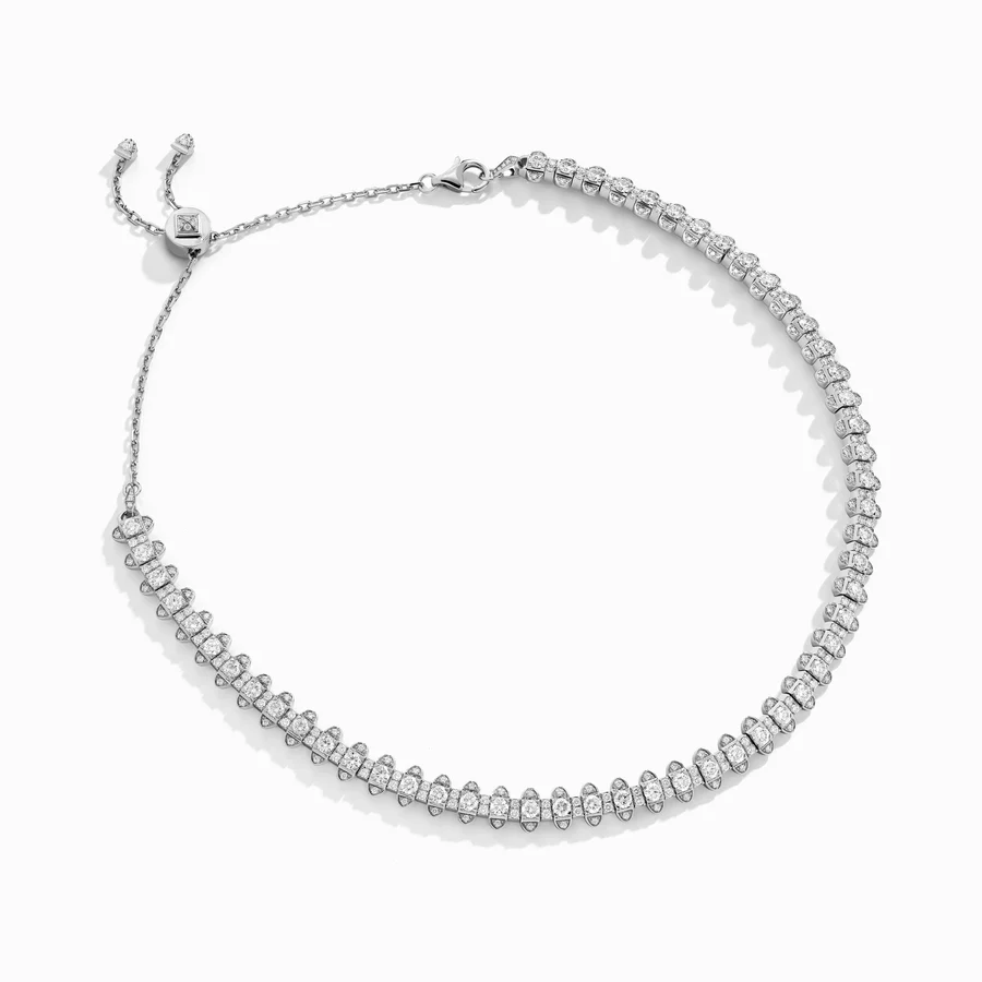 Tip-Top Full Diamond Collar Necklace